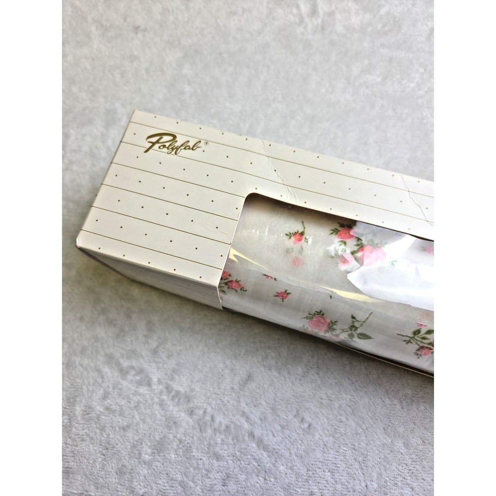 Vtg‎ Karen Carson Scented Drawer Lining Floral Cottage Rose 108x17.5 NIB Polyfab